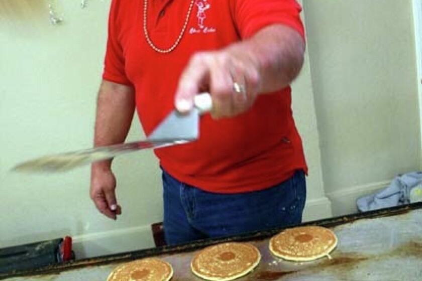 Flipping cakes