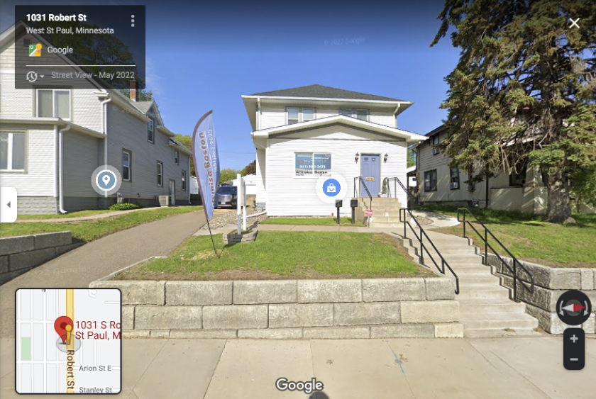 Pictured is the home of the hideout that belonged to The Barker-Karpis The home still stands today, and is occupied by a business.