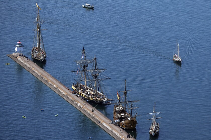 Tall ships.