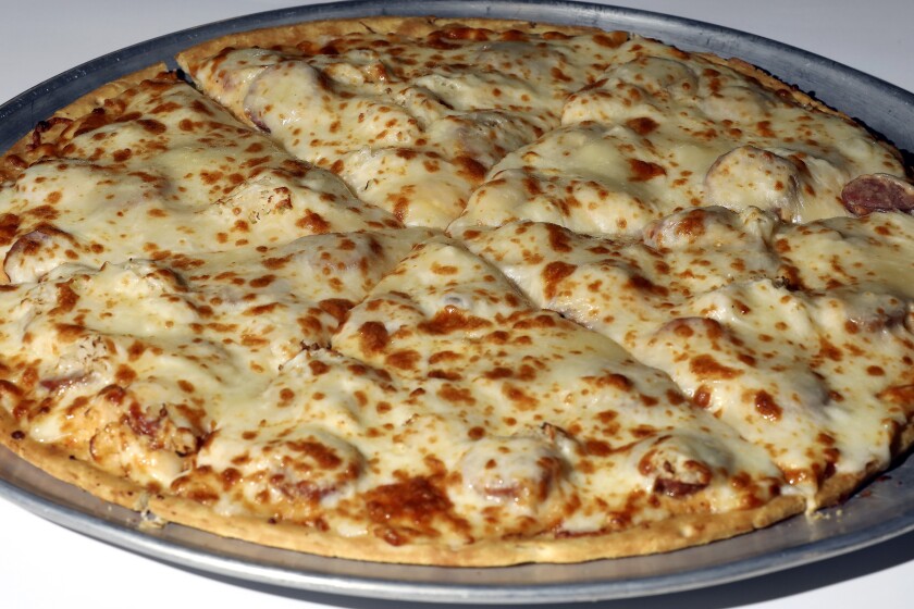 A pizza.