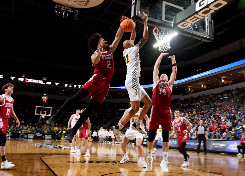 PHOTOS Scenes from dramatic Bison victory in Summit League men's