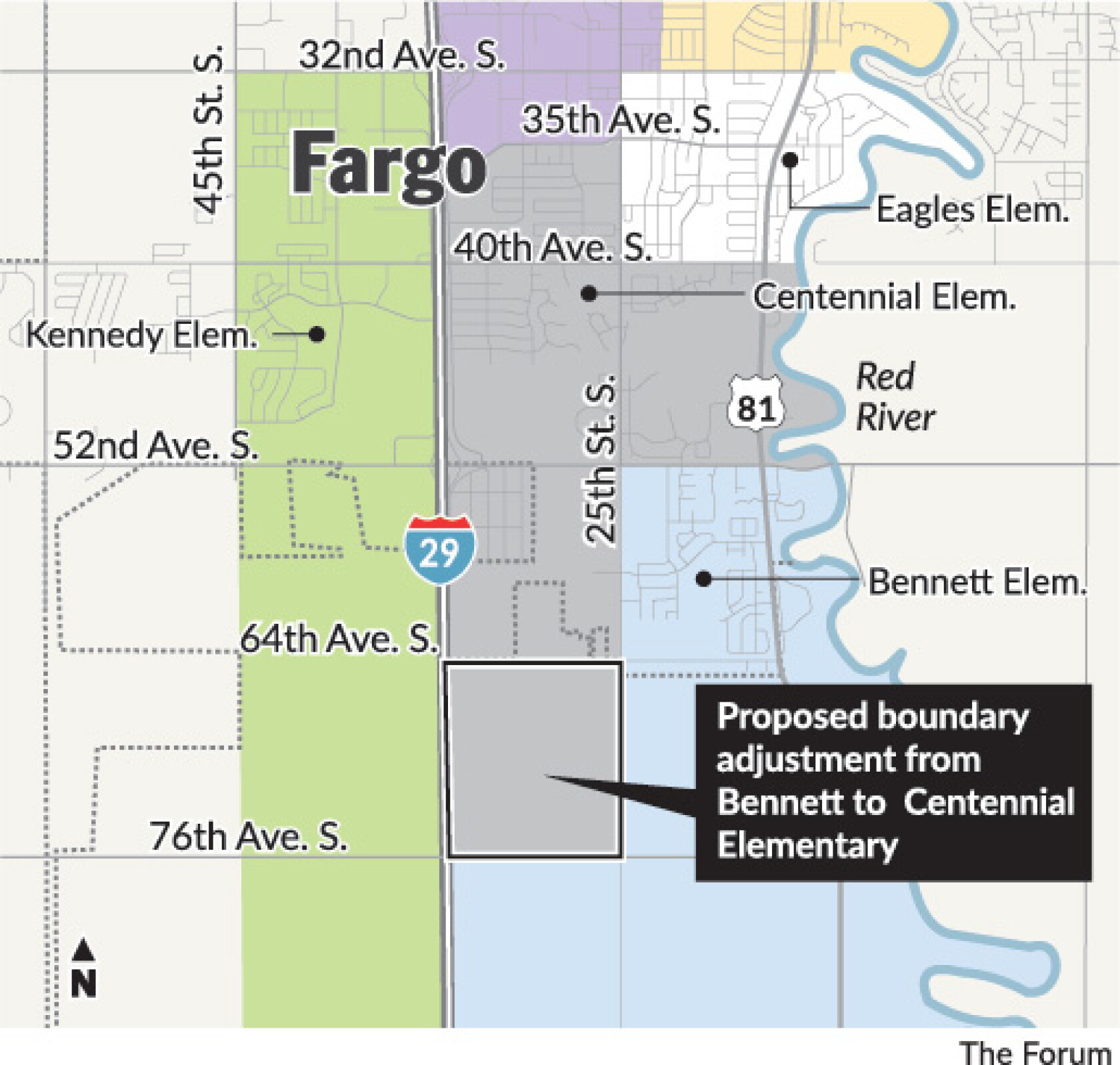Morning headlines Despite boundary changes, Fargo elementary students