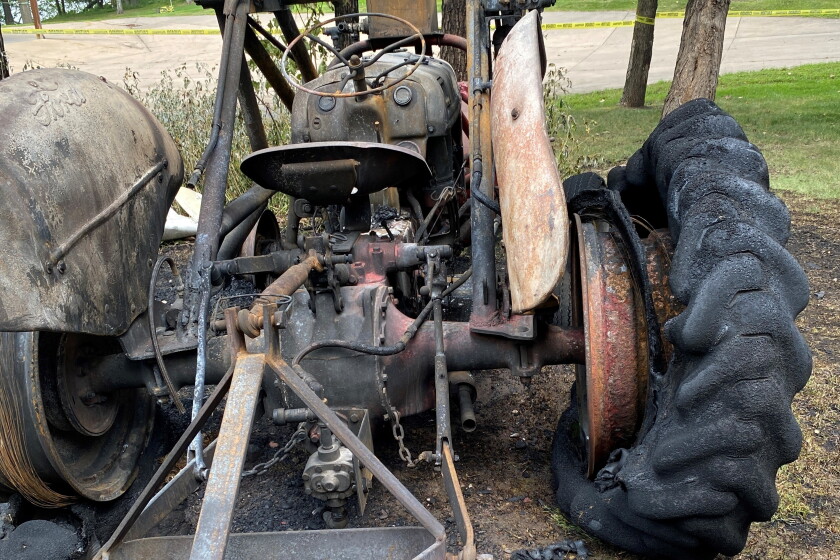 Steam Tractor Exploding Morrison County man killed in explosion after tractor hit underground ...