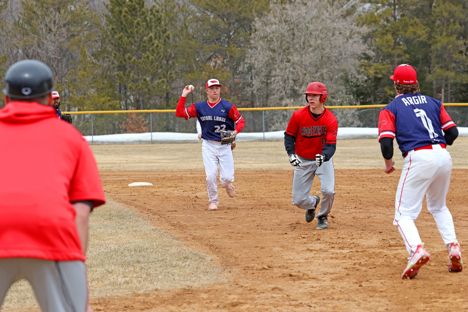 Central Lakes College Baseball against Ridgewater Sunday, April 3, 2022, at Paul C. Findorff Athletic Complex in Brainerd.