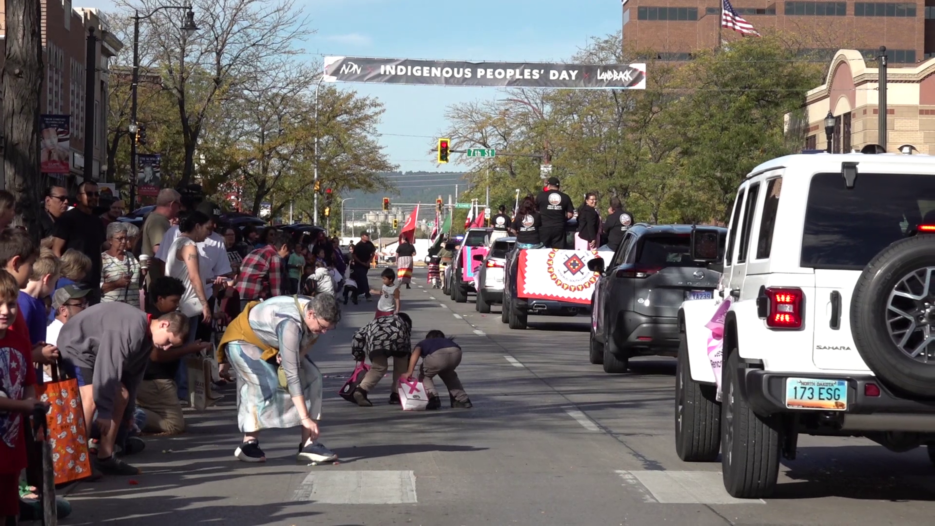 Fourth annual Indigenous Peoples' Day Parade rolls through downtown Rapid City