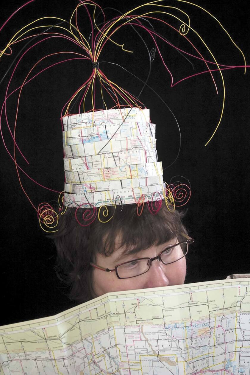 Claudia Pratt models "Hat for a Day and a Season"