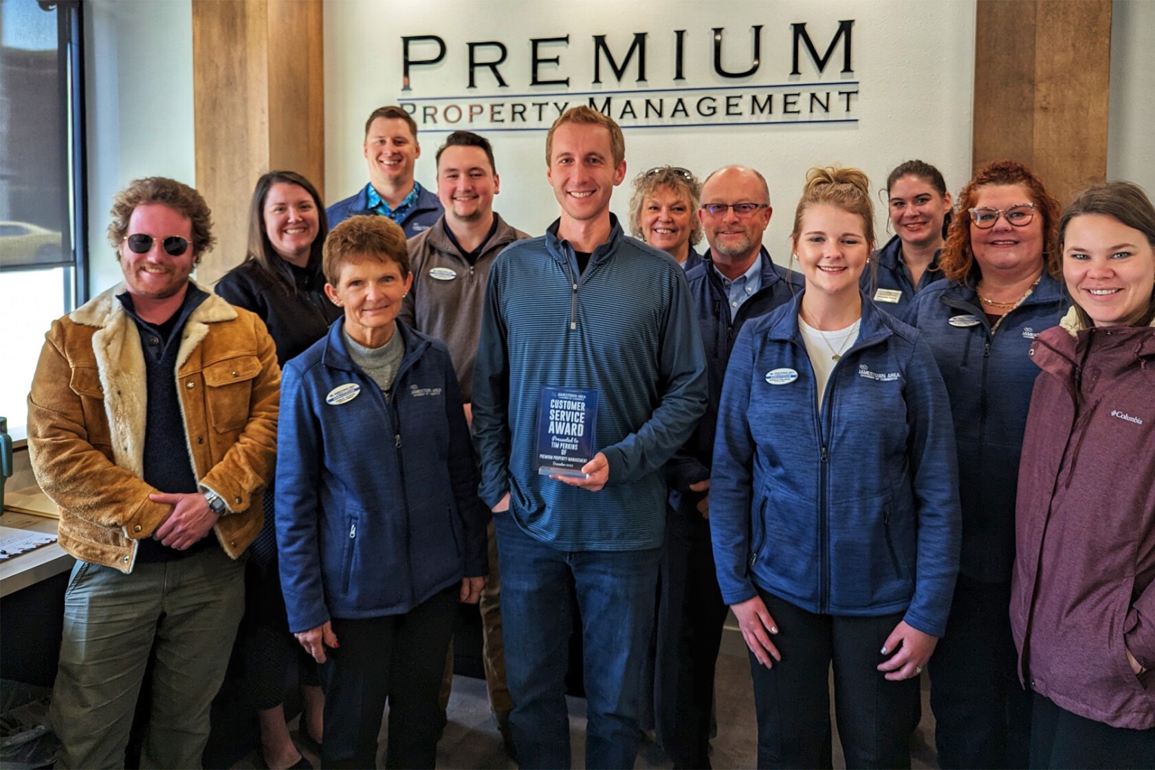 Tim Perkins receives Customer Service Award in Jamestown - Jamestown ...