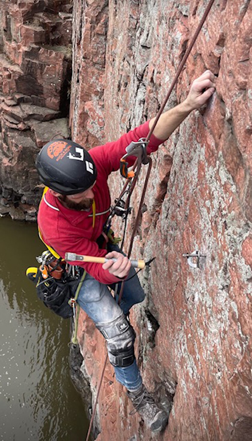 Scaling a wall