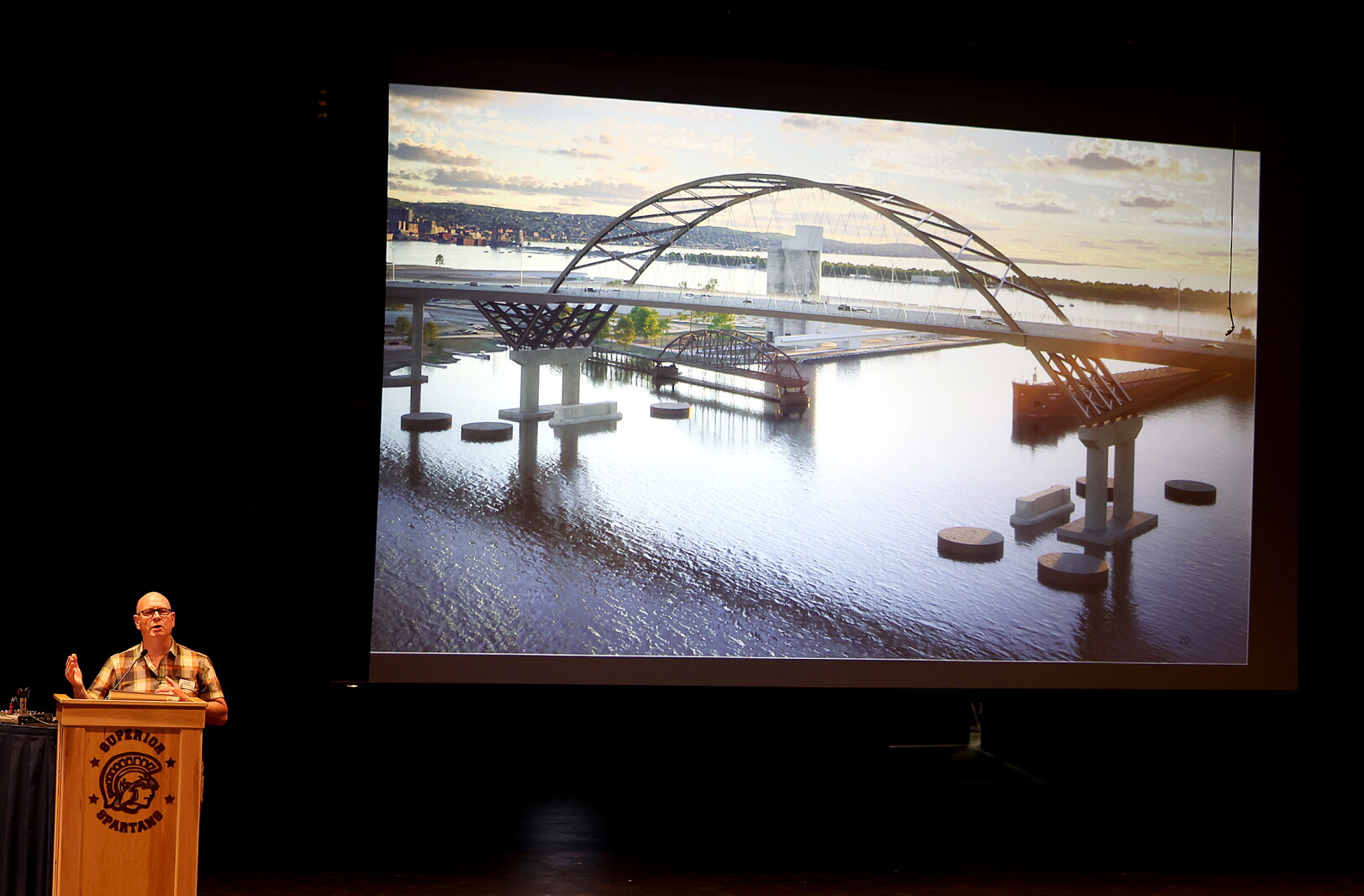 Transportation departments unveil new Blatnik Bridge design