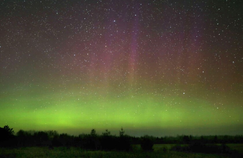 Aurora at dusk