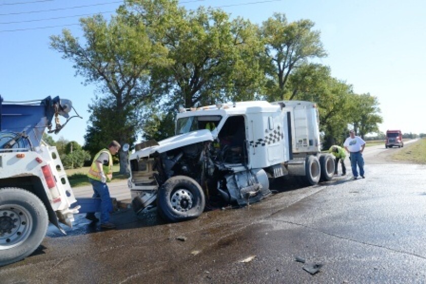 Driver escaped injury