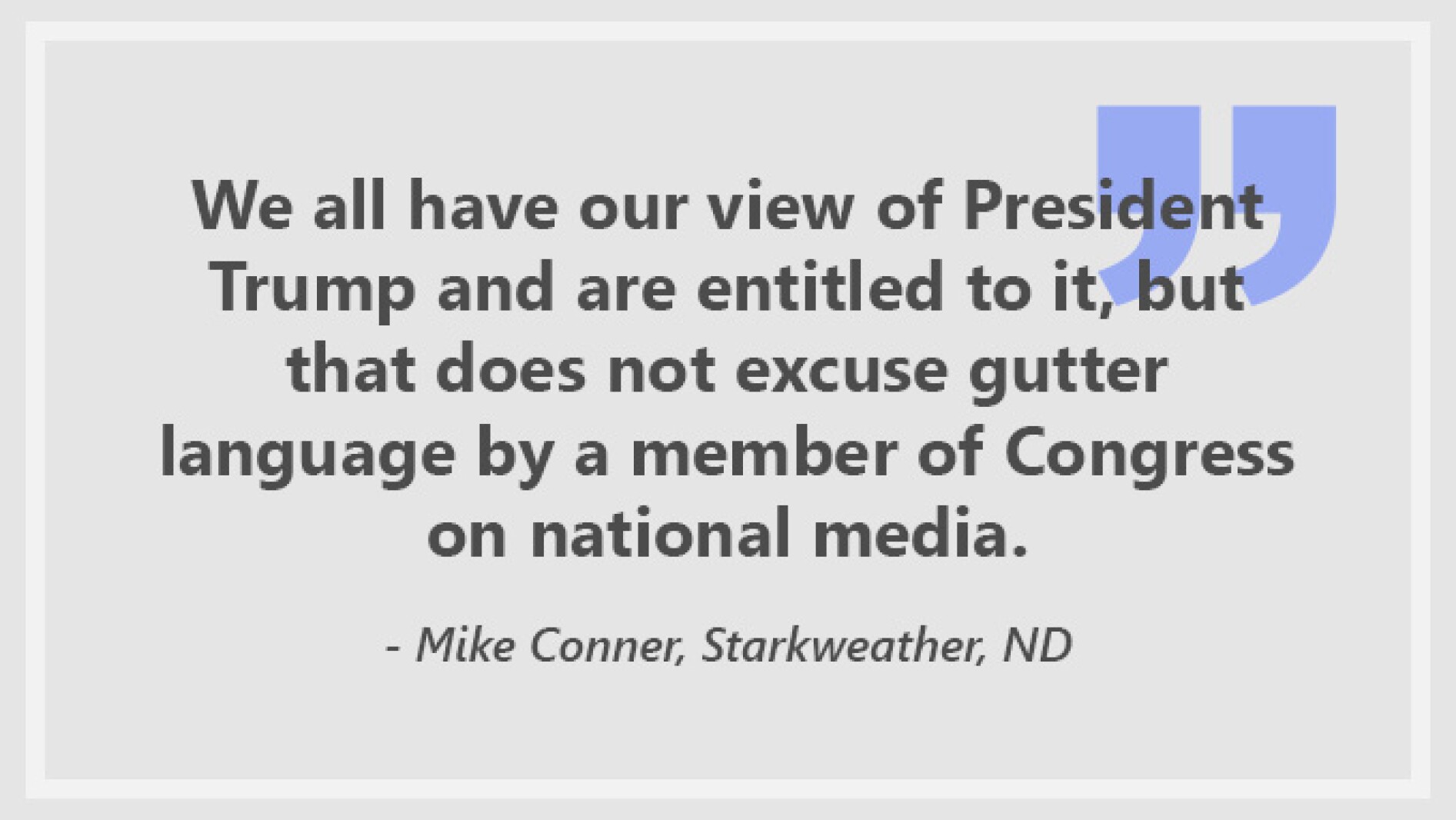 Letter: Gutter language isn't OK in Congress - Grand Forks Herald ...