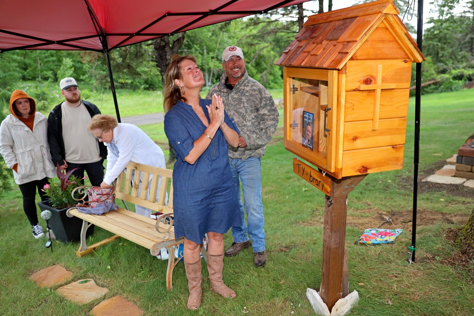 Saturday, July 23, 2022, during the installation of the first Ty-brary in Brainerd.