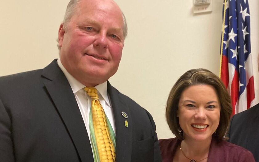 Les Anderson and U.S. Rep. Angie Craig