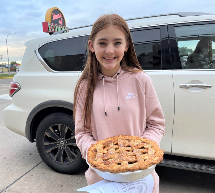 Brityn Proulx pie delivery Aug. 29.jpg