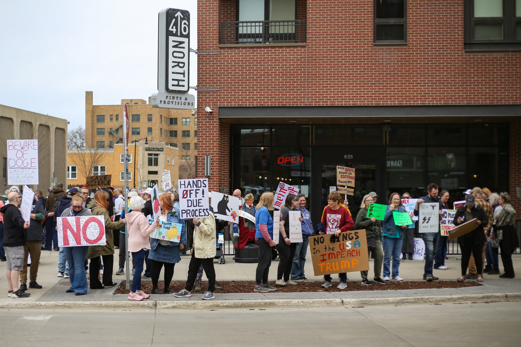 About 200 protesters join ‘Let Them Eat Cake’ demonstration in downtown ...