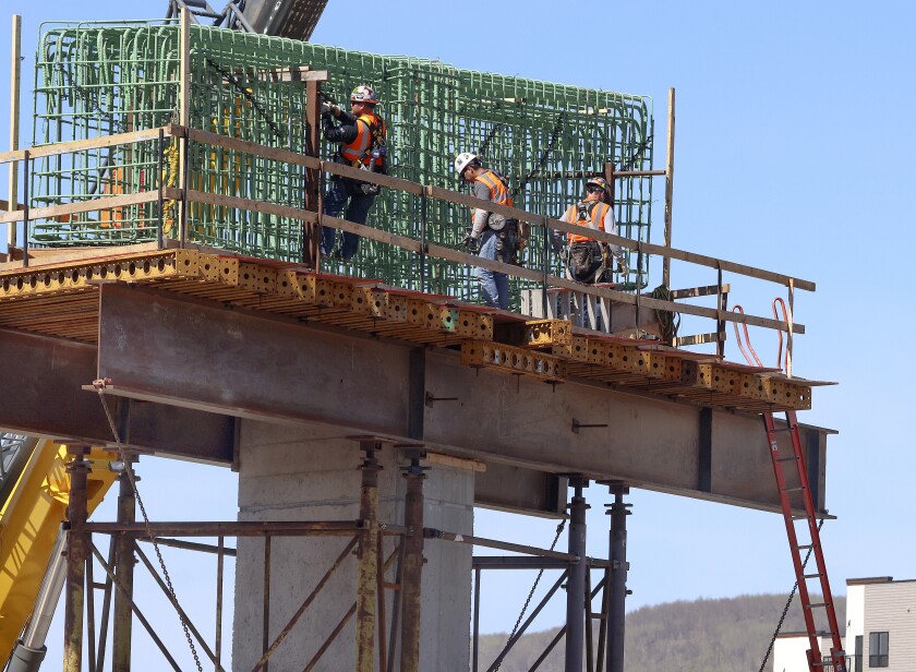 Work on the Twin Ports Interchange project.
