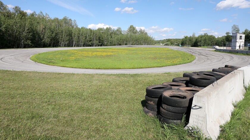 Barriers line the track at Black River Motorsports Park