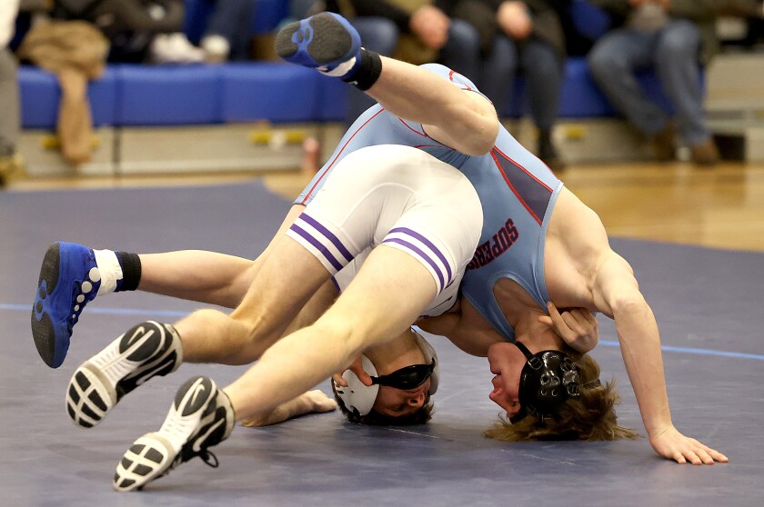 Wrestlers end up on their heads.