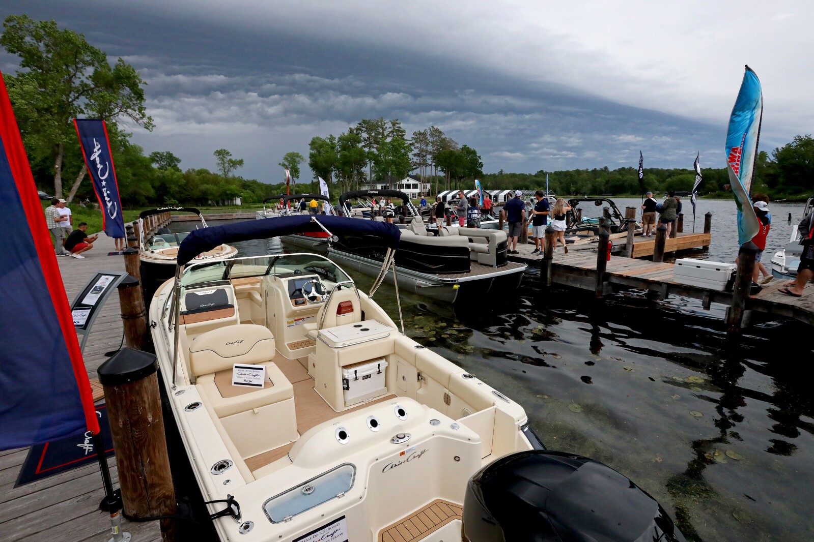 Dramatic looking storm clouds move through the area Saturday, June 18, 2022, in the Brainerd lakes area.