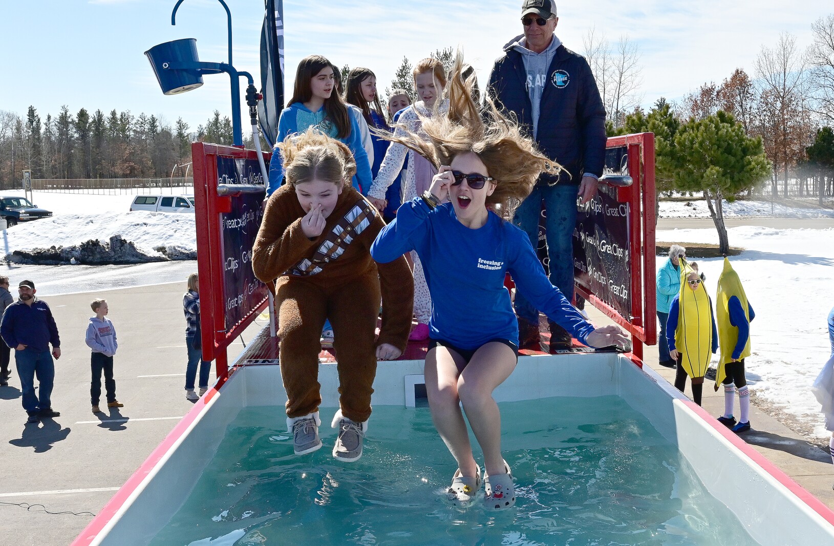 Forestview Middle School students plunged for Special Olympics Minnesota Thursday, March 24, 2022.