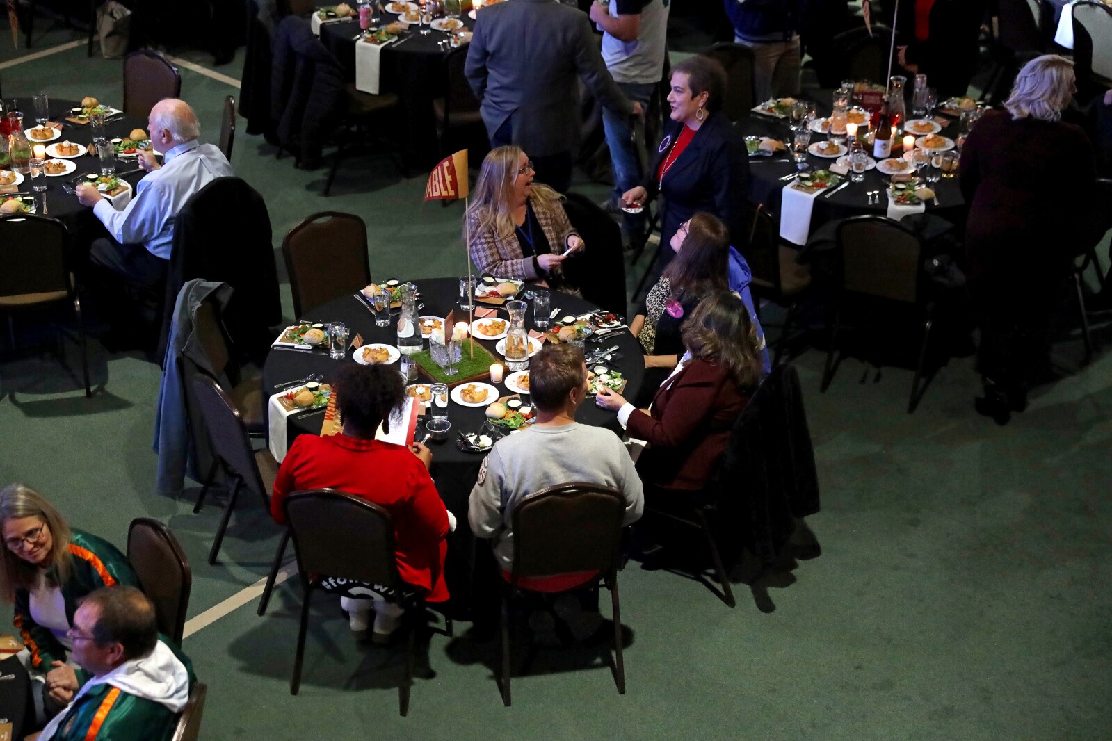People gather for the ninth-annual Brainerd Lakes Chamber of Commerce Celebration of Excellence award dinner Nov. 17, 2022, at Cragun's Resort on Gull Lake near Brainerd.