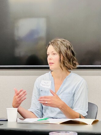 Woman speaking