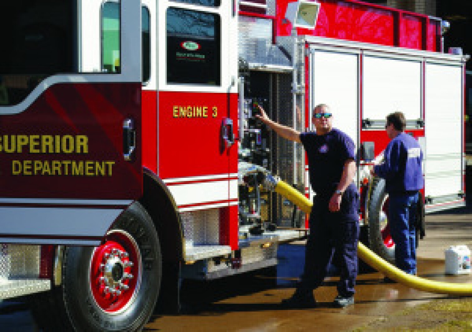 Firefighters gear up with new rig - Superior Telegram | News, weather ...