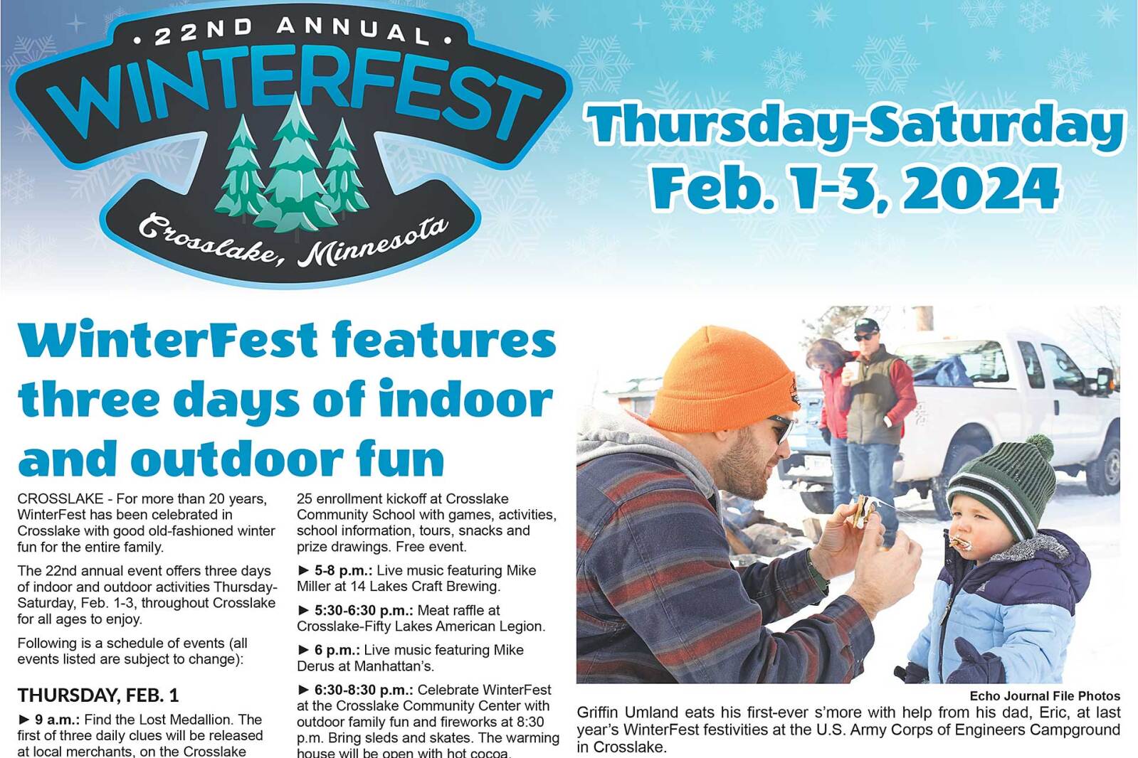 Crosslake Winterfest 2025 Calendar Of Events