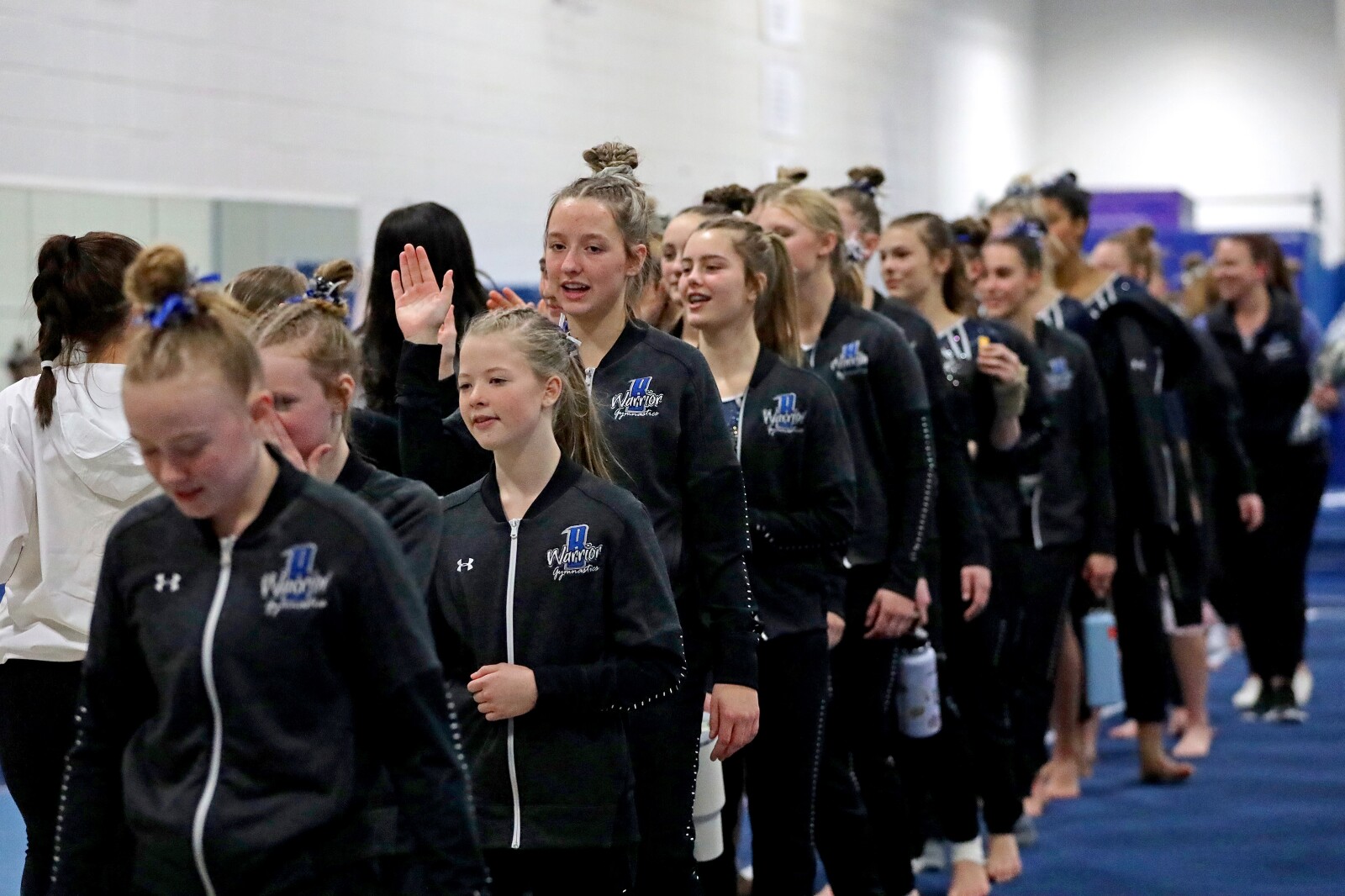 Brainerd gymnastics against Sauk Rapids on Friday, Jan. 13, 2023, at Brainerd.