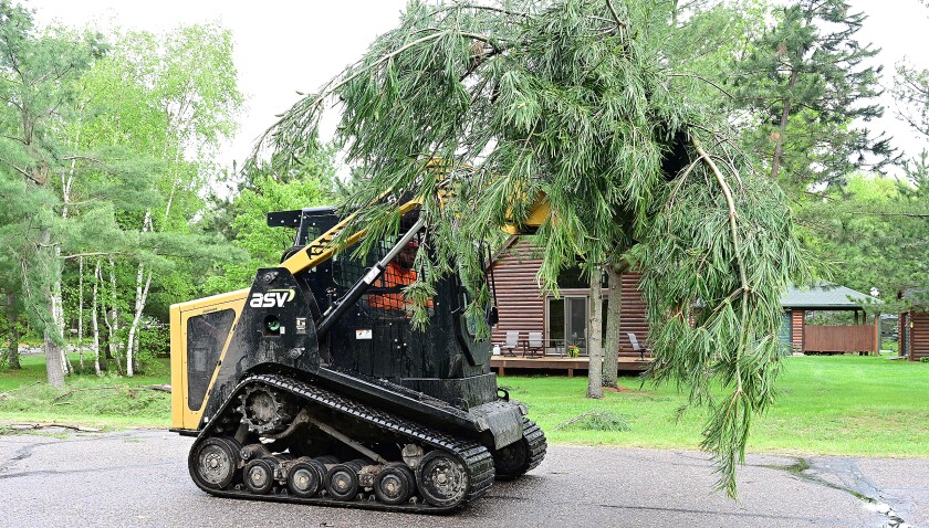 Storm damage to Ideal Township and Crosslake