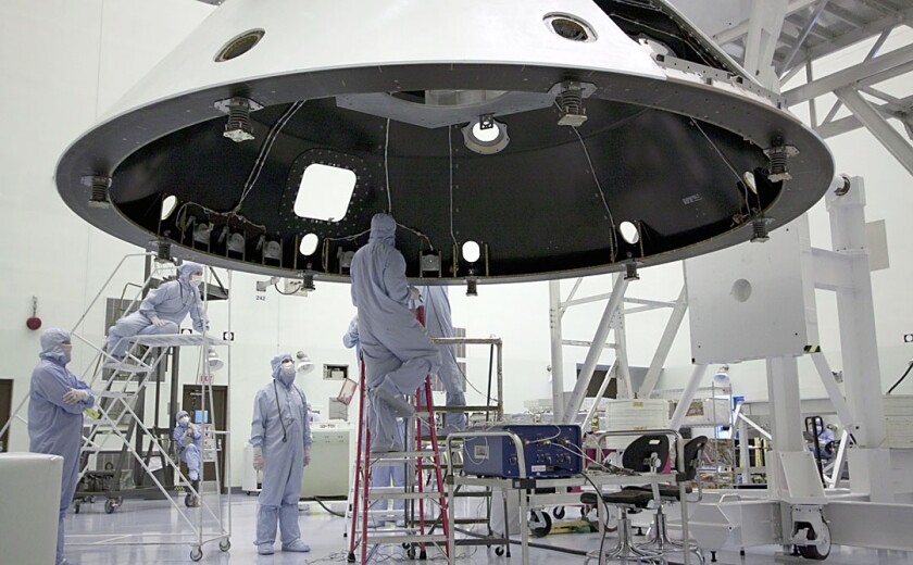 Perseverance backshell on Earth NASA.jpg