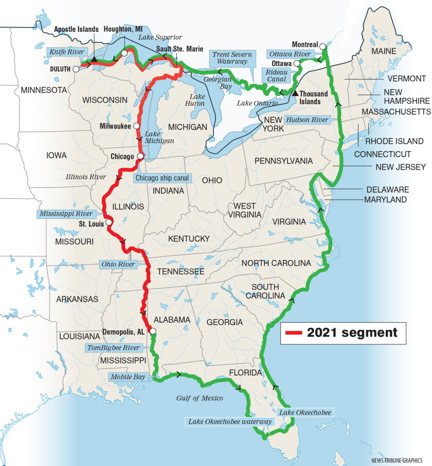 Knife River couple embarks on epic 'Great Loop' boat trip over 2 ...