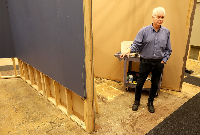 Man talks about water damage.