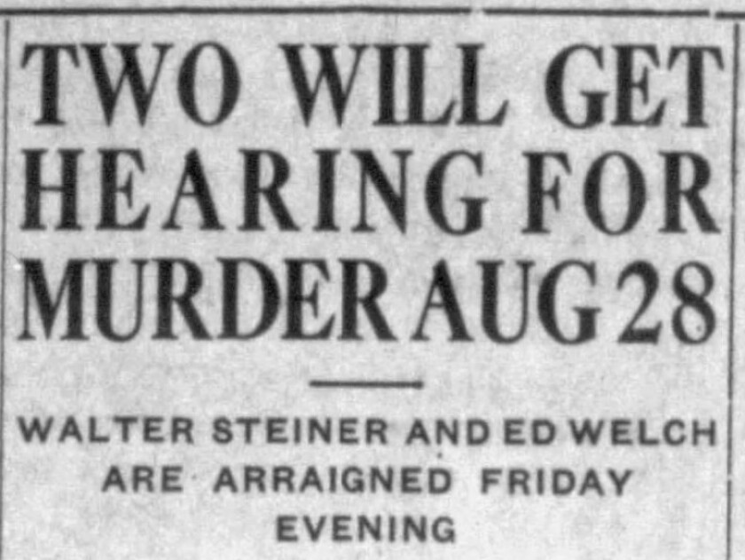 Headline in the Moorhead Daily News on Aug. 22, 1925..jpg