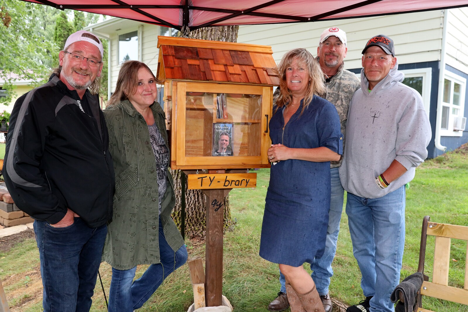 Saturday, July 23, 2022, during the installation of the first Ty-brary in Brainerd.
