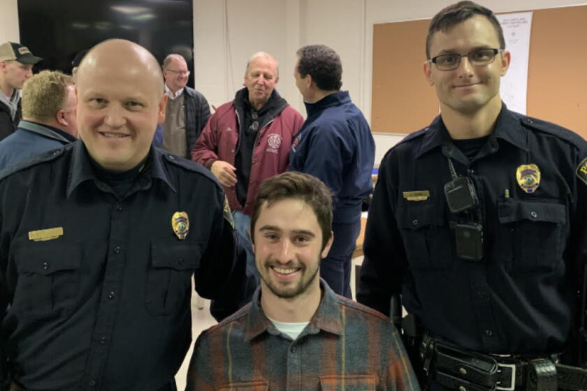 Gfpd Ranks UND student's recovery inspires GFPD officers who saved his life ...