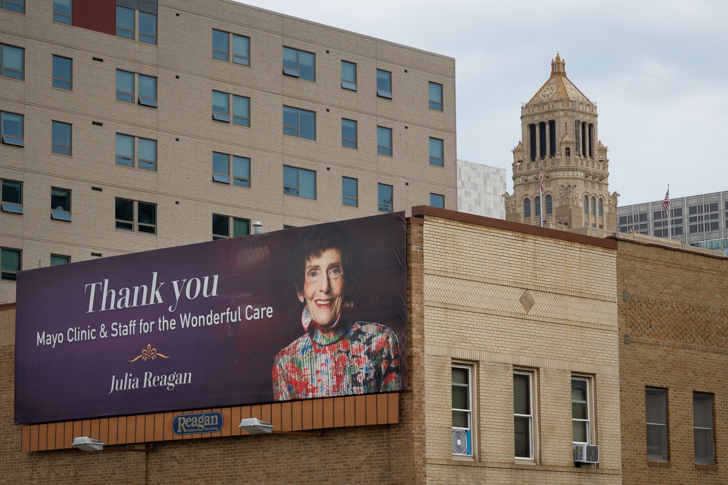 The story behind Julia Reagan 'thank you' billboard for Mayo Clinic in
