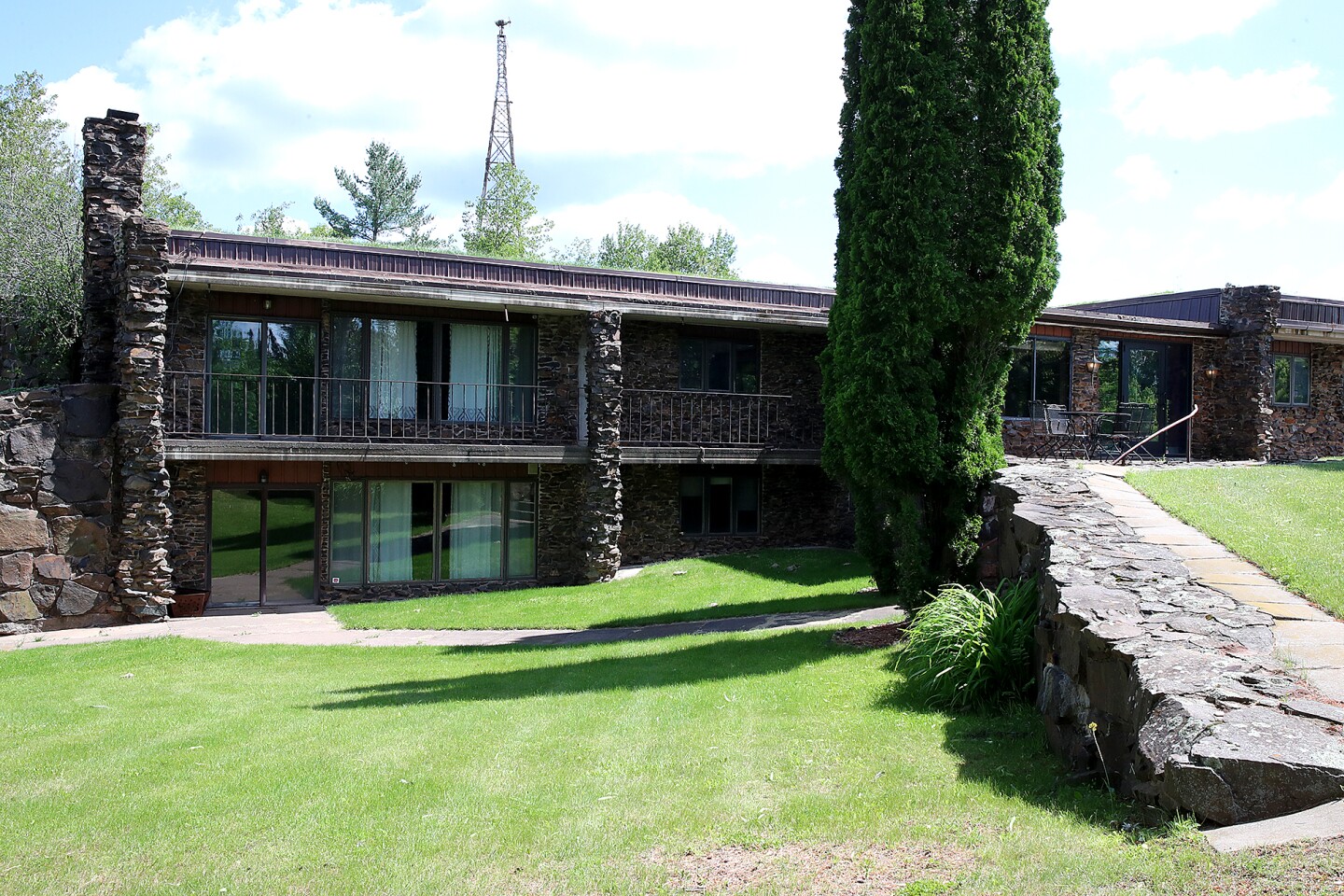 Stone home.