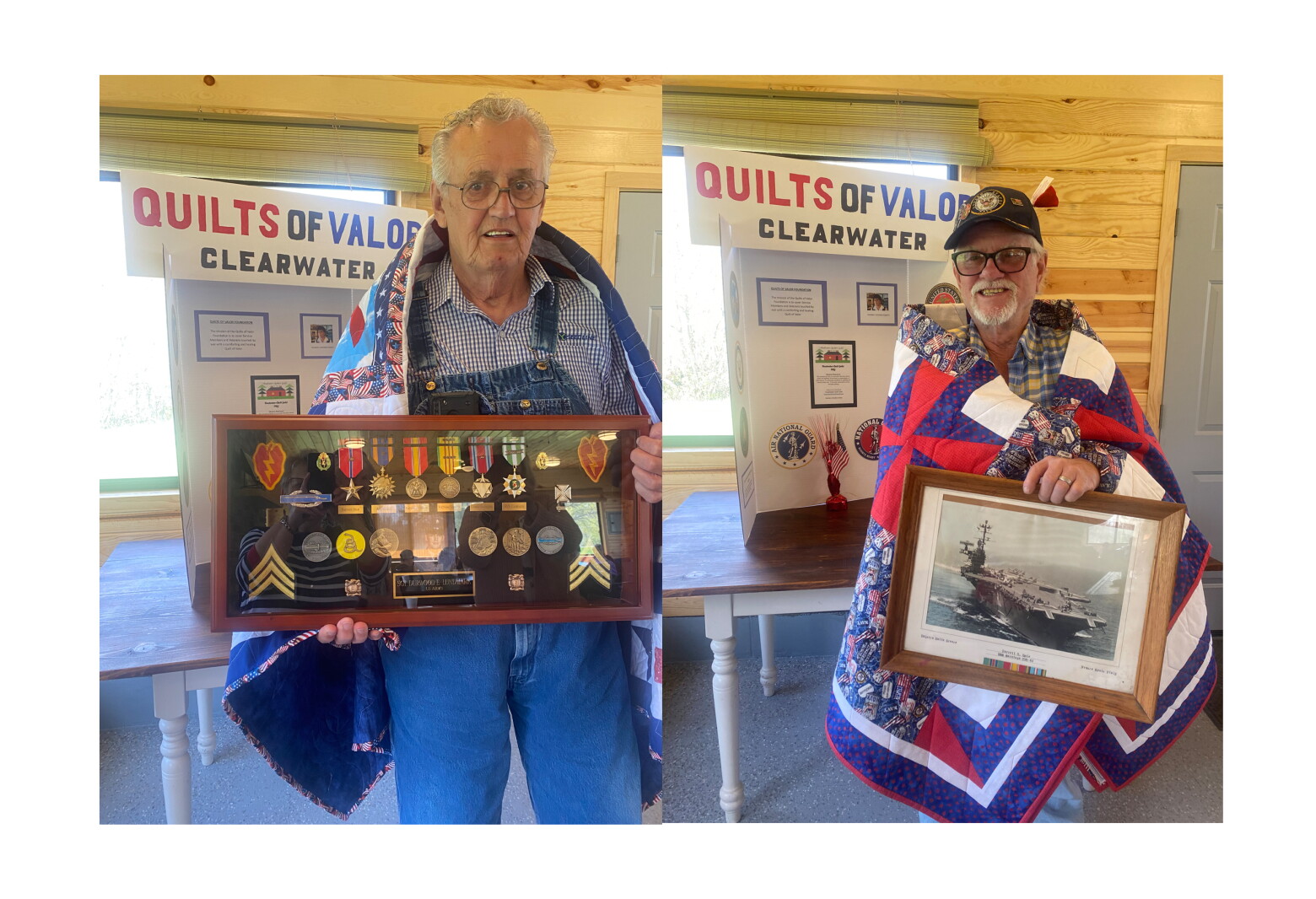 Clearwater County veterans receive Quilts of Valor