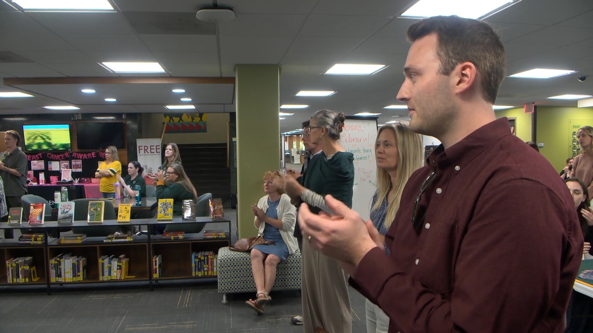 Ndwalane Library NDSU Library turns 75, celebrates with open house and renovated tech ...