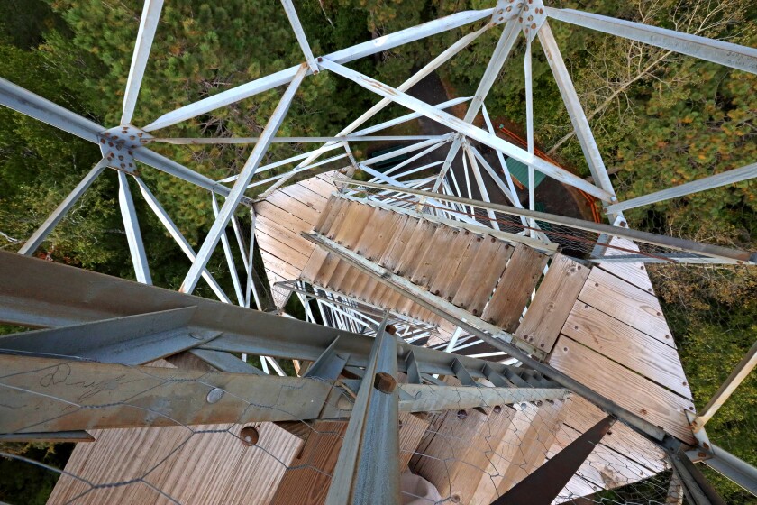 A view of the Pequot Lakes fire tower on Thursday, Sept. 15, 2022.