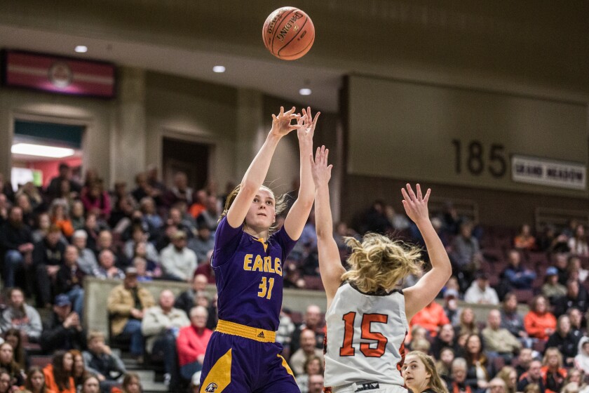 Lourdes, Lake City Section 1AA Championship girls basketball