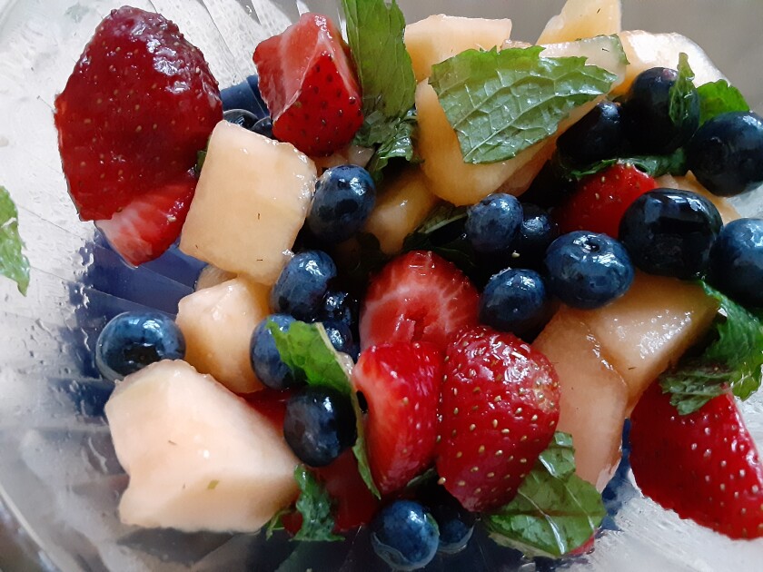 CHEFS HAT fruit salad with mint July 27, 2022.jpg
