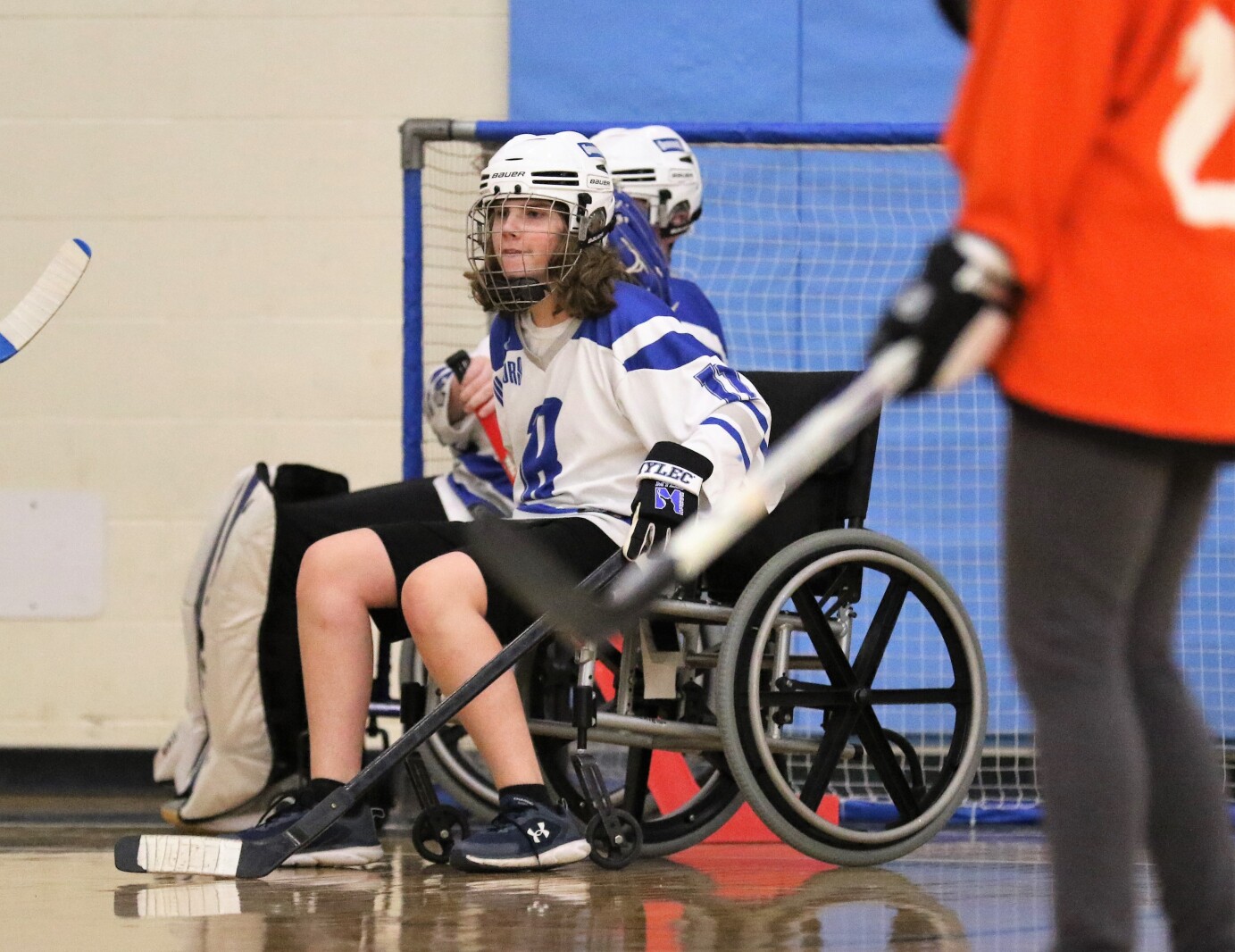 Brainerd floor hockey against St. Paul Humboldt Friday, March 18, 2022, in the State Quarterfinals at Bloomington Jefferson High School.