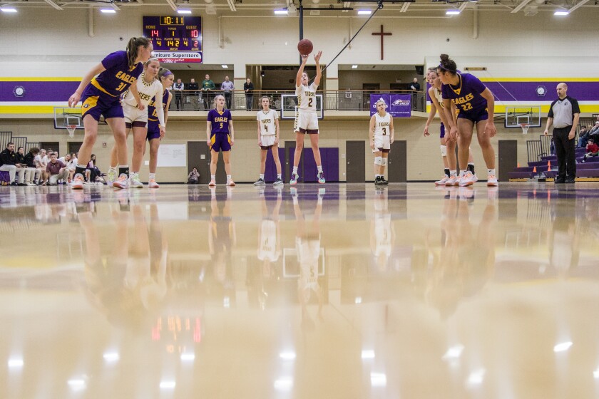 Lourdes, Stewartville girls basketball
