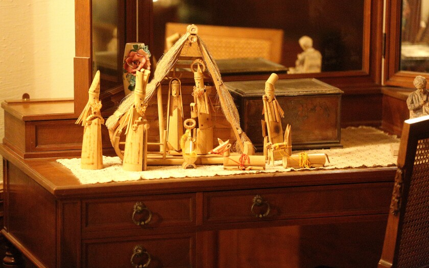 A Nativity scene at Glensheen