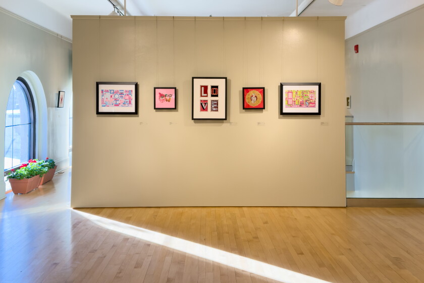 Artist Robert Rourke Love on the line — and walls — at Rourke Art Museum’s Valentine's show ...