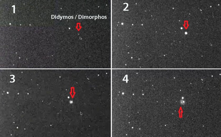 Dimorphos impact plume
