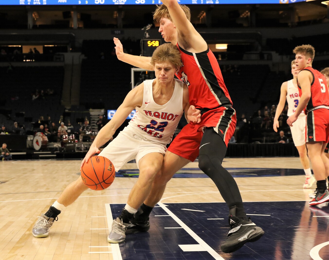 Pequot Lakes vs Annandale Class 2A State Quarterfinals Tuesday, March 22, 2022, at Target Center.